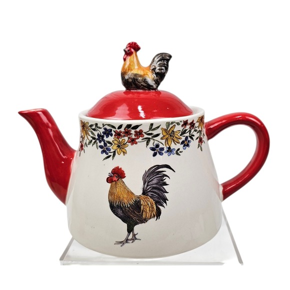 "Homestead Rooster" teapot 
Cracker Barrel Susan Winget Rooster - Picture 2 of 6